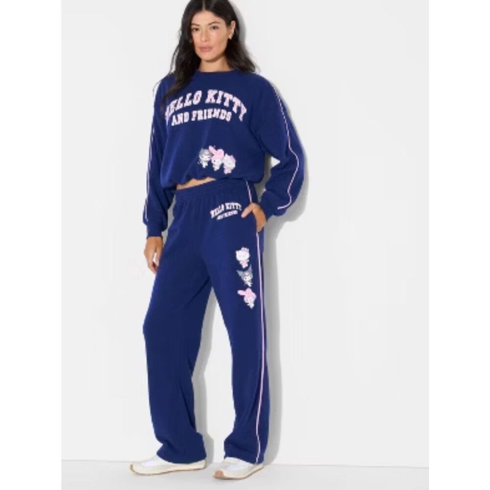 Hello Kitty & Friends Sanrio NWT 2-Piece Lounge Set Sweatshirt Joggers Size XXS